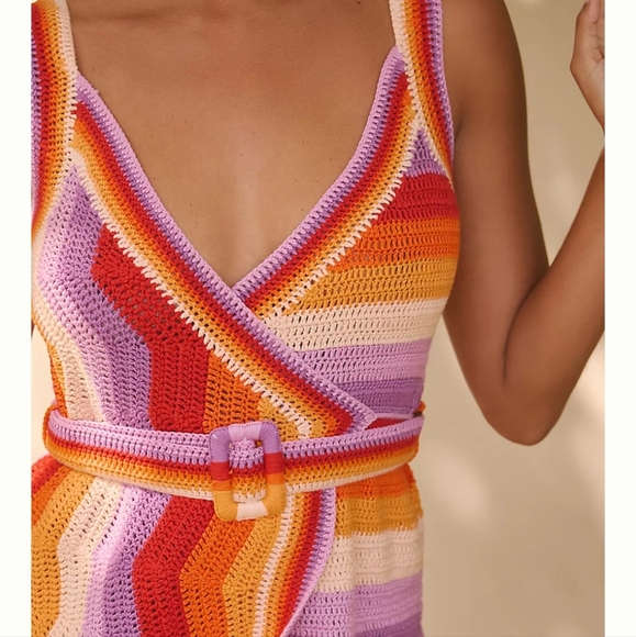 Farm Rio Crochet Mini Dress - Picture 5 of 13